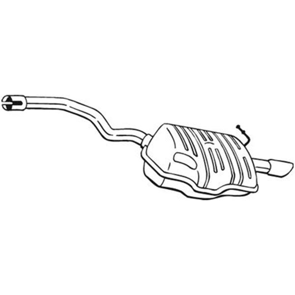 1 silencieux d'échappement arrière Bosal 220453