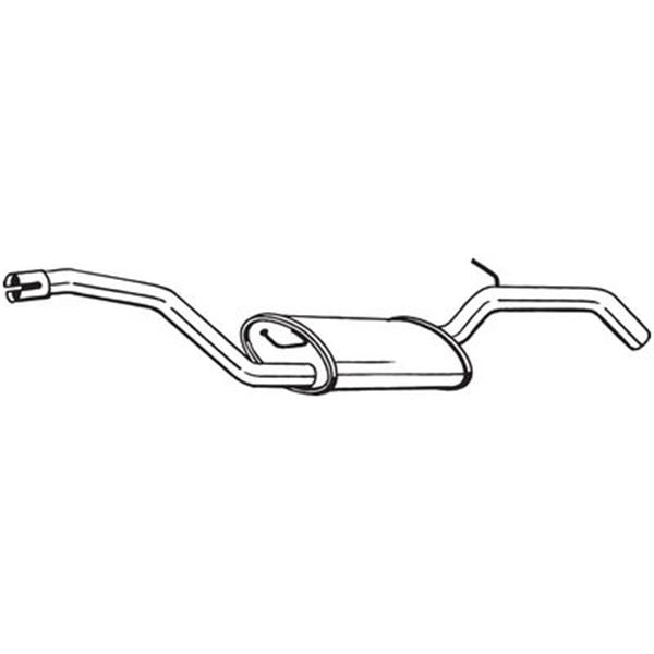 1 silencieux d'échappement arrière Bosal 280295