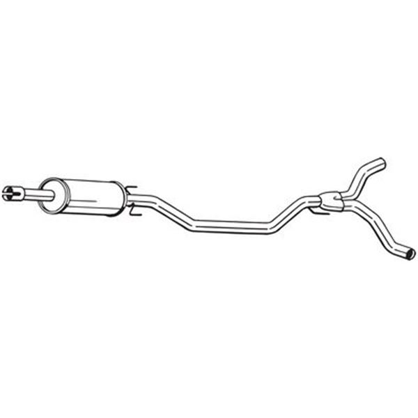 1 silencieux d'échappement intermédiaire Bosal 285471