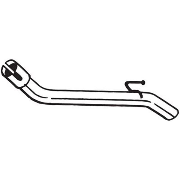 1 tuyau d'échappement Bosal 750297