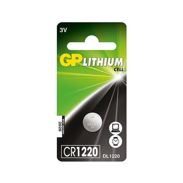 Pile bouton lithium GP CR 1220 3V