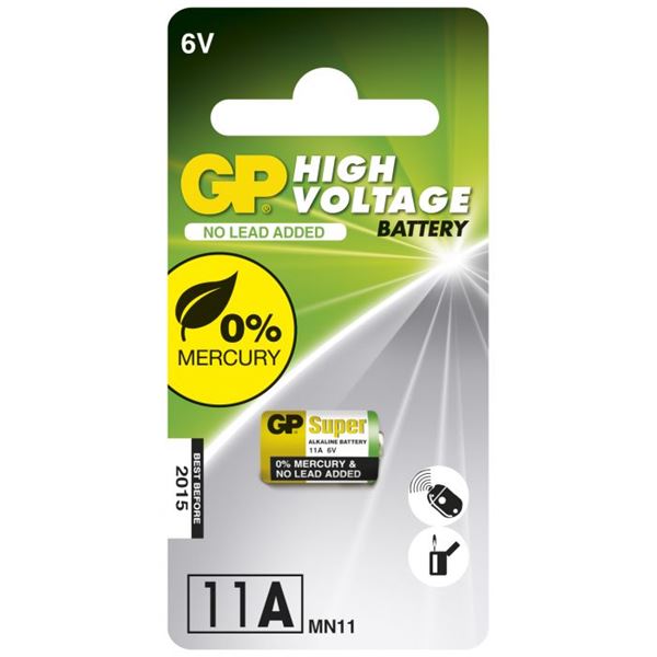 Pile alcaline haut voltage GP 11AB 6V