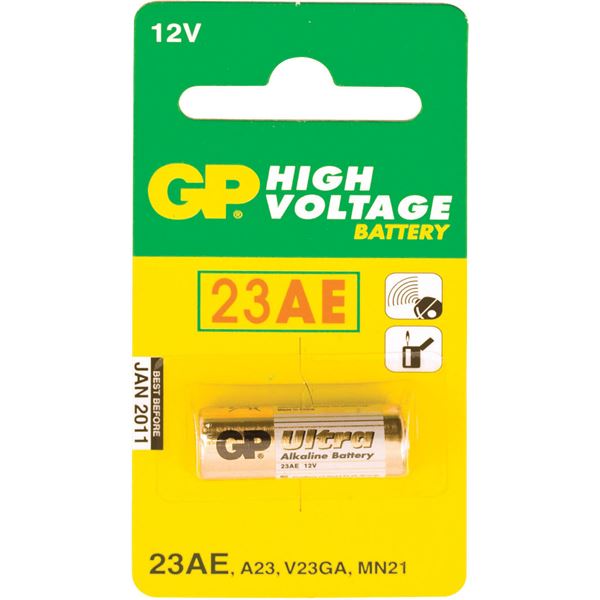 Pile alcaline haut voltage GP 23AB 12V - Feu Vert