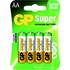 4 Piles alcalines GP LR06 1,5V