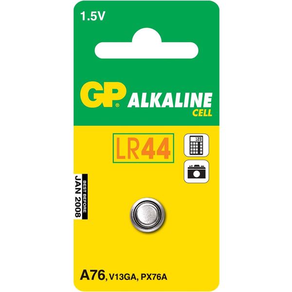 Pile alcaline bouton GP A76 1,5V - Feu Vert
