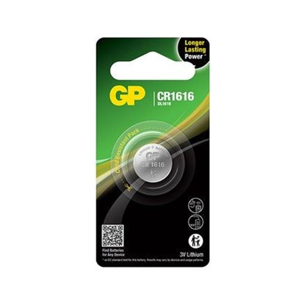Pile bouton lithium GP CR1616 3V