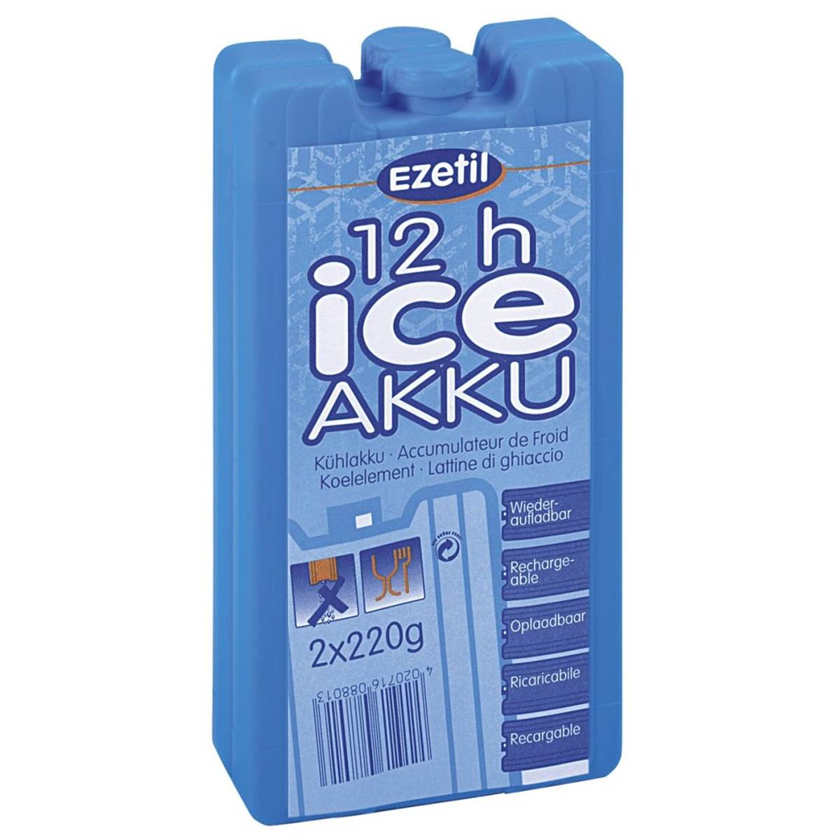 2 Pains De Glace Ezetil 220 Grammes