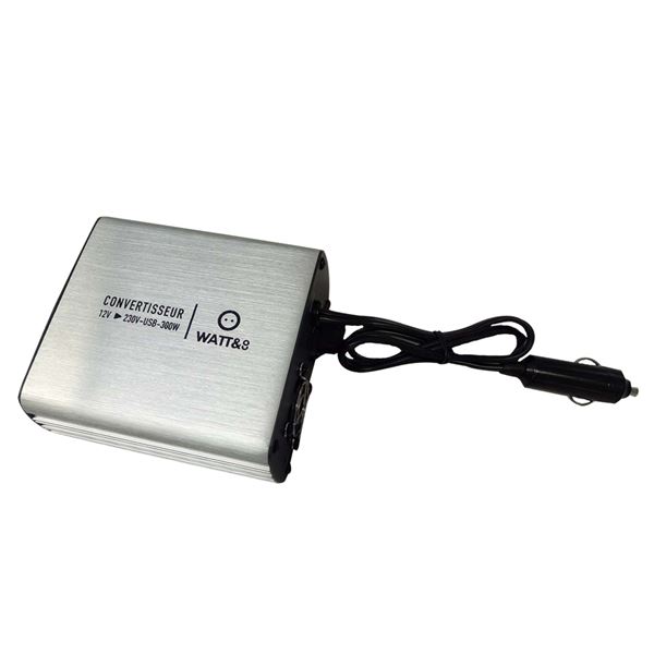 Convertisseur électrique 12/230 Volts 300 Watts USB Watt and Co