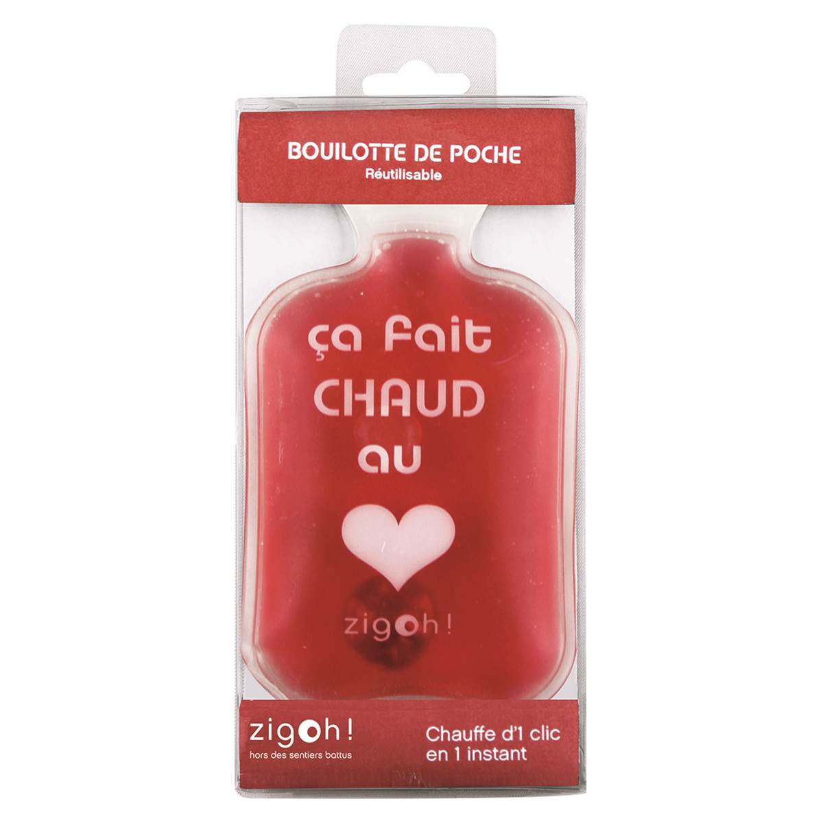 Chaufferette Zigoh Rouge Chaud Au Cœur