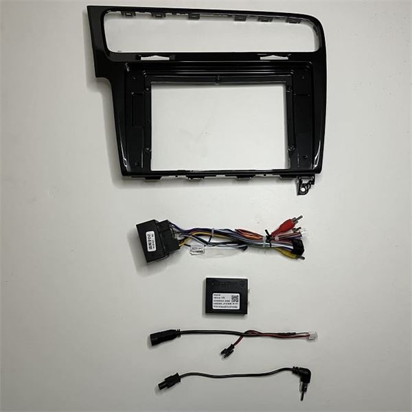 Kit interface et faisceaux pour volkswagen golf 7 2013-2018 noir laque