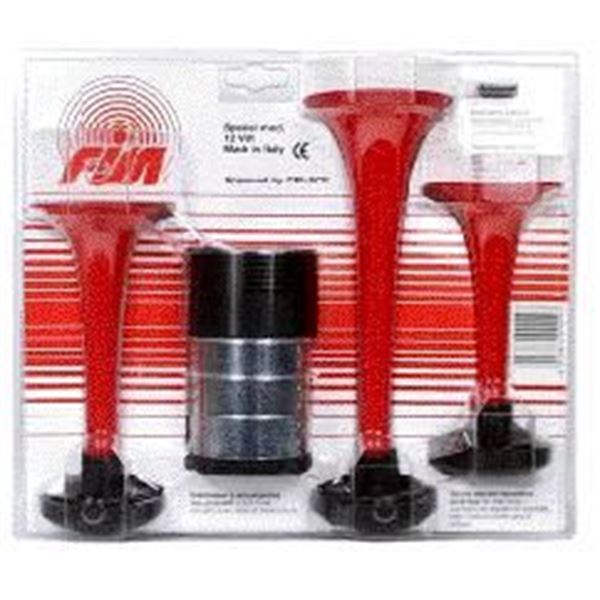 Klaxon 3 trompes en résine Fisa