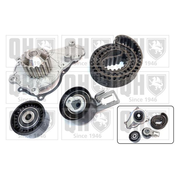 1 Kit de distribution + 1 pompe à eau Quinton Hazell QBPK9340