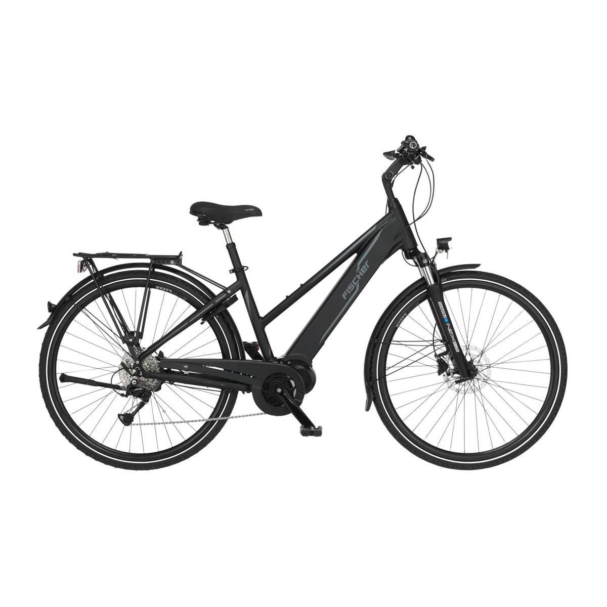 Vélo à Assistance Électrique Mixte Fischer Viator 4.1i Cadre Bas Taille 44