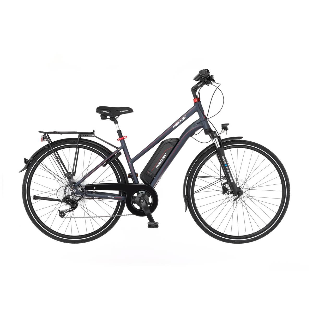 Vélo à Assistance Électrique Mixte Fischer Viator 2.0 557wh Cadre Bas Taille 44