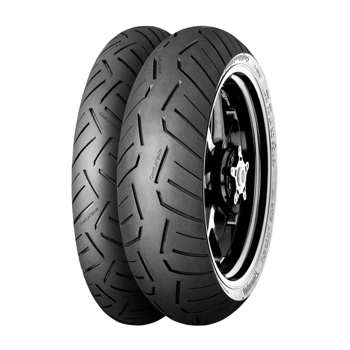 Pneu Moto Continental 120/70 Zr 18 59 W Contiroadattack 3 Tl Avant