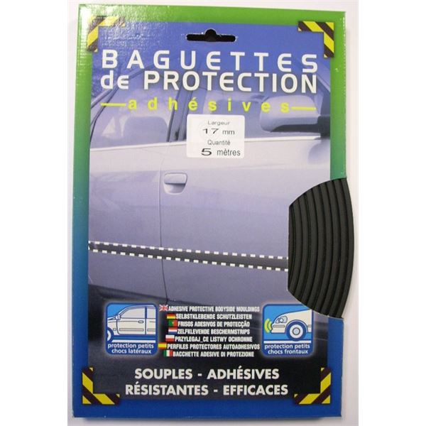 Baguette de protection noire 40mm X 4m - Feu Vert