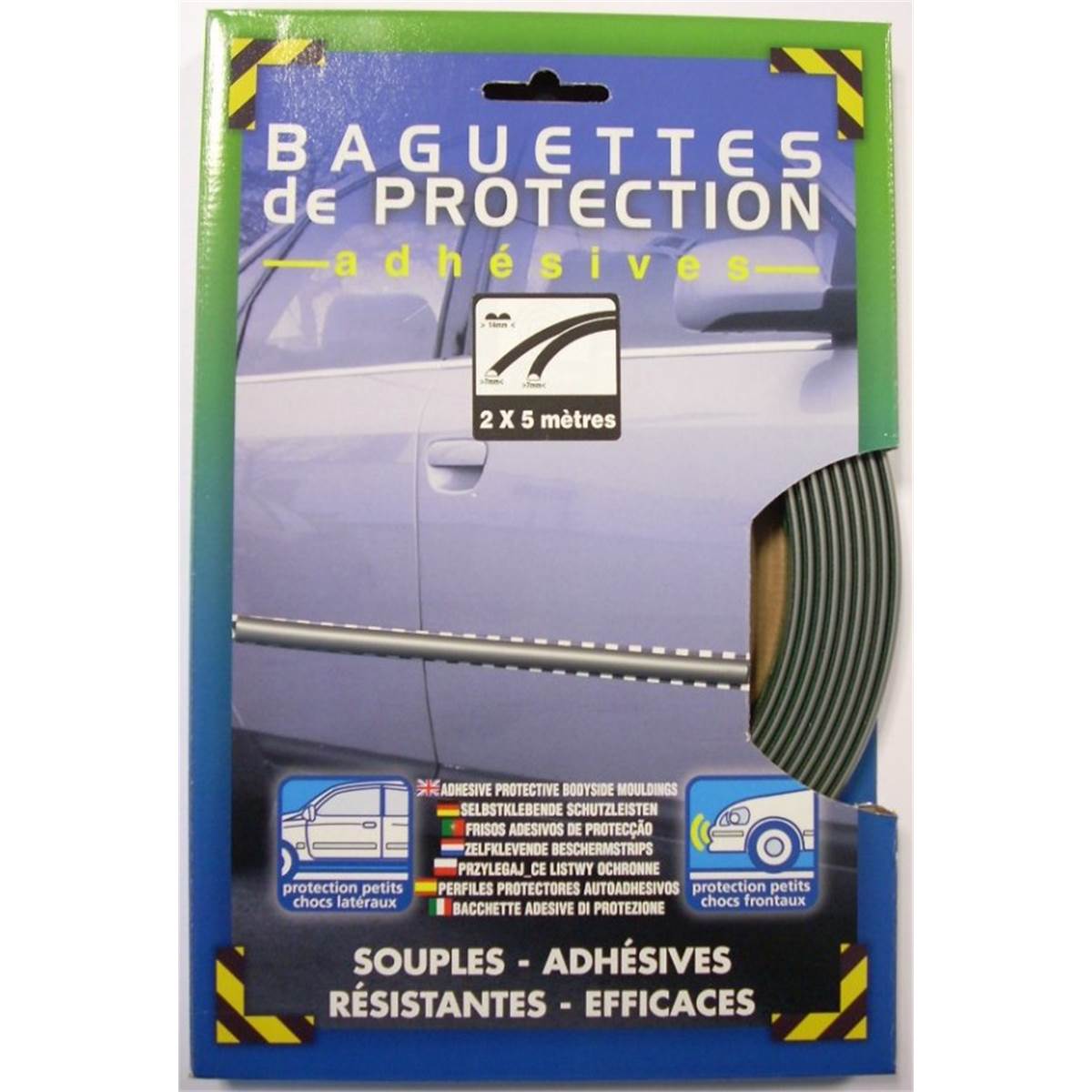 2 Baguettes De Protection Adhésives Caméléon Gris 5mm X 5ml