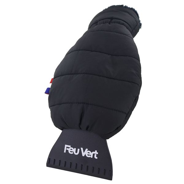 Raclette moufle anti-givre noire Feu Vert