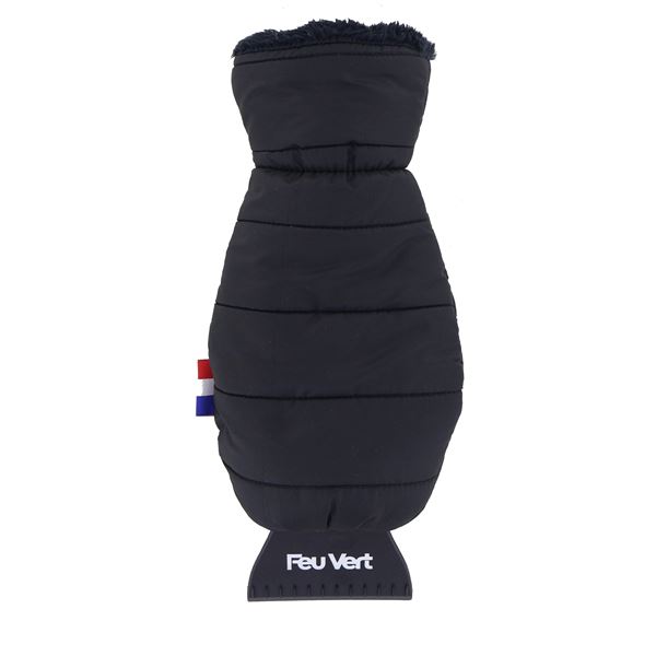 Raclette moufle anti-givre noire Feu Vert