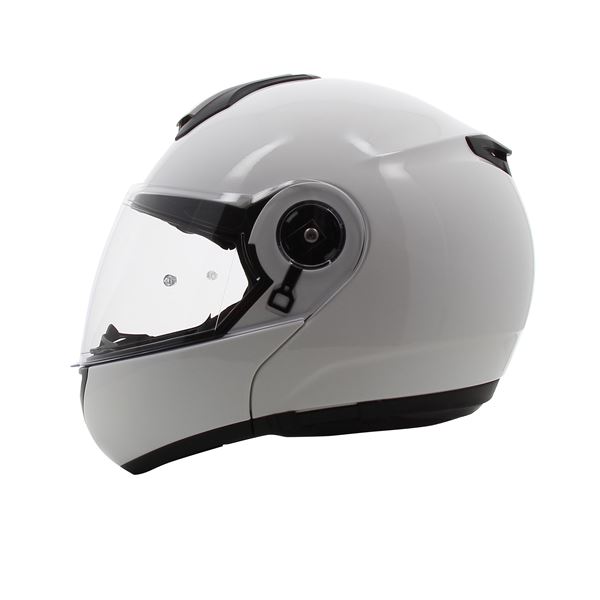Casque moto modulable Switch blanc brillant NOVIC taille 2XL