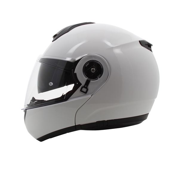 Casque moto modulable Switch blanc brillant NOVIC taille 2XL