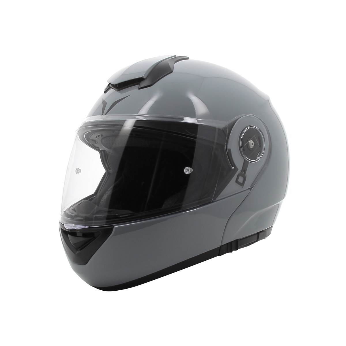 Casque Moto Modulable Switch Gris Brillant Novic Taille M