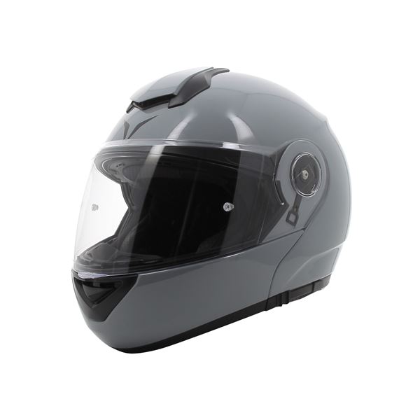 Casque moto modulable Switch gris brillant NOVIC taille L