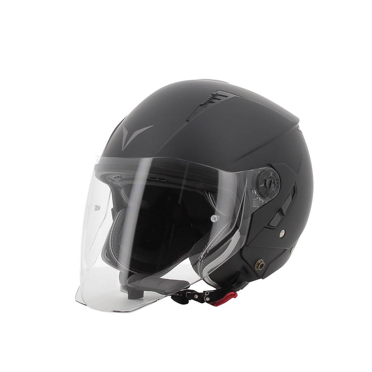 Casque Moto Jet Rever Noir Mat Novic Taille L