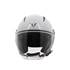 Casque moto jet Rever blanc brillant NOVIC taille S