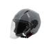 Casque moto jet Rever gris brillant NOVIC taille L