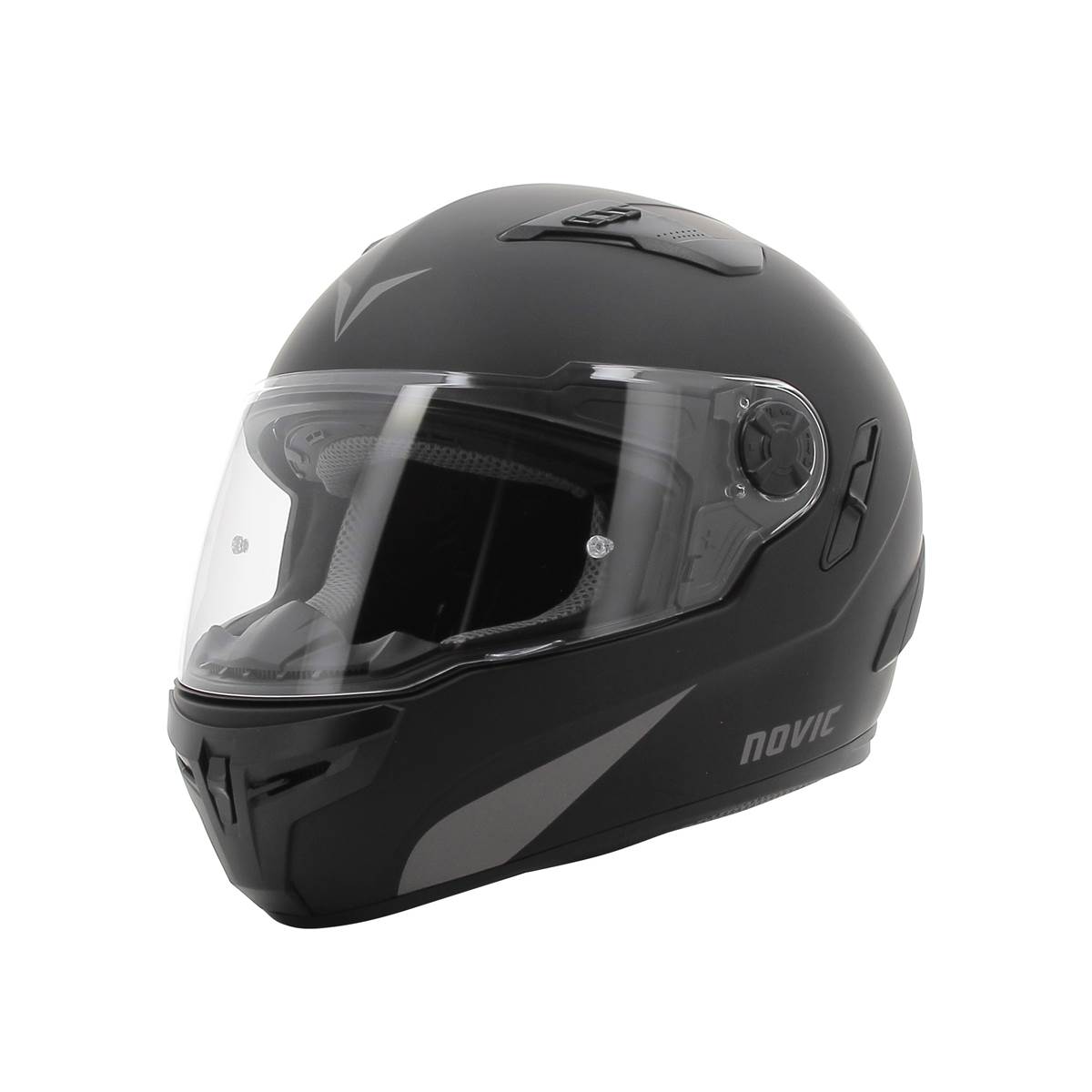 Casque Moto Intégral Rever Noir Mat Novic Taille M