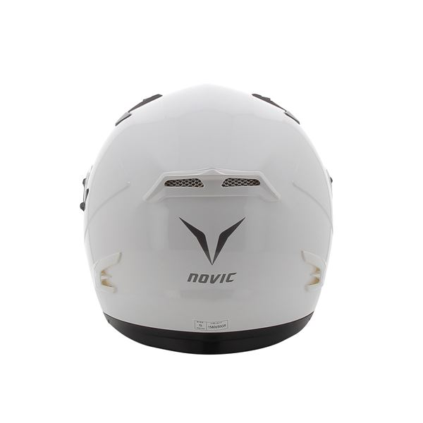 Casque moto intégral Rever blanc brillant NOVIC taille XS