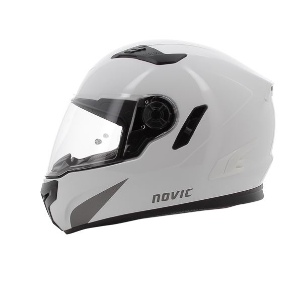 Casque moto intégral Rever blanc brillant NOVIC taille XS