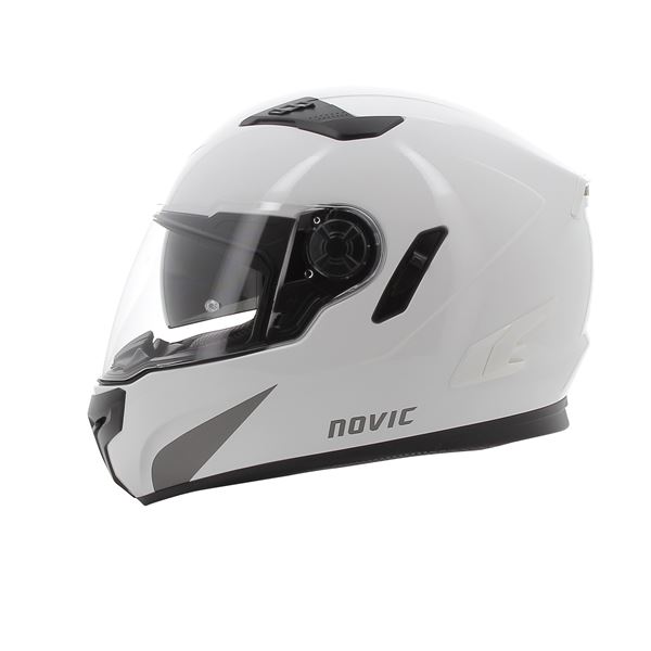 Casque moto intégral Rever blanc brillant NOVIC taille XS