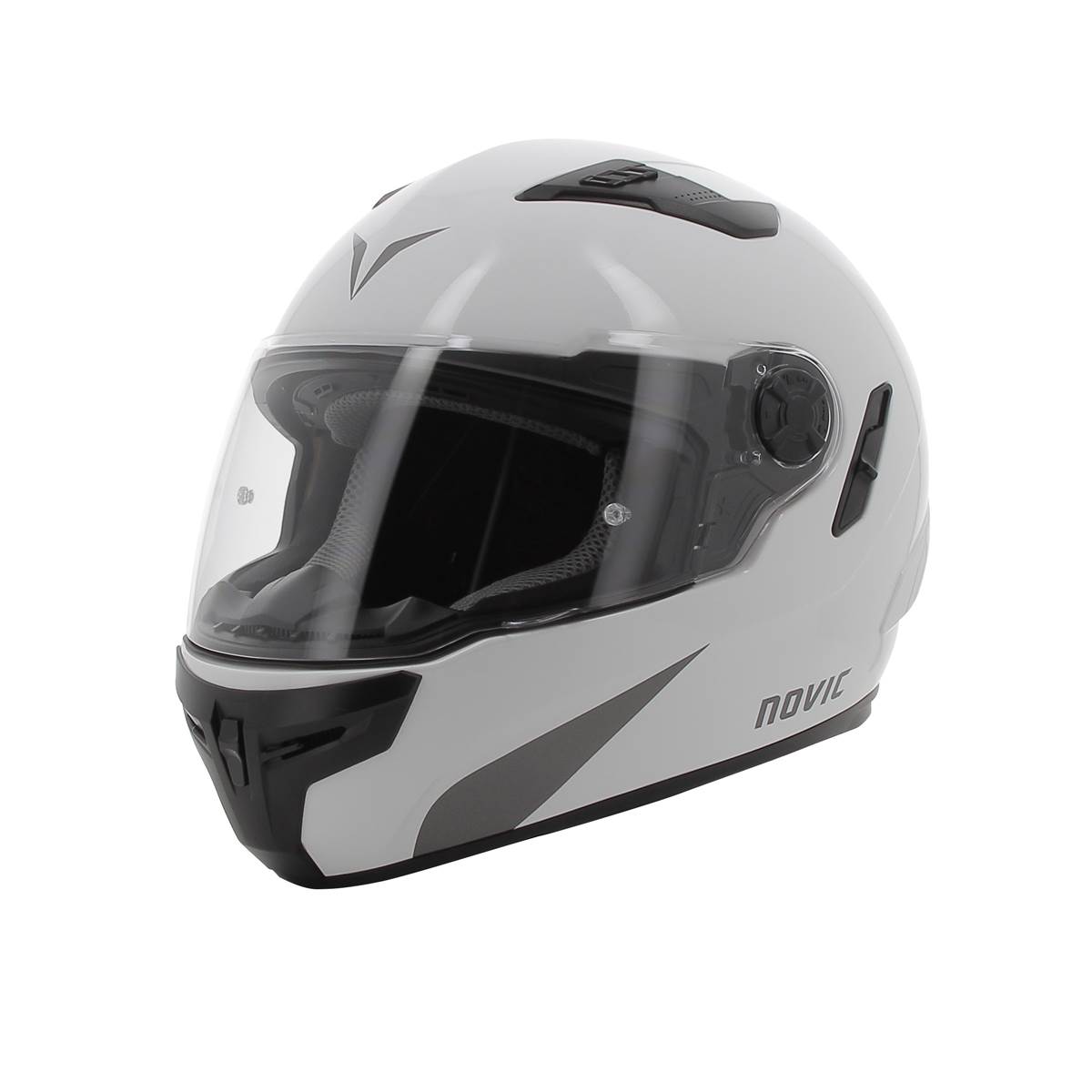 Casque Moto Intégral Rever Blanc Brillant Novic Taille Xl