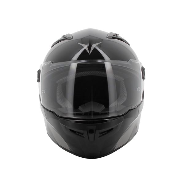 Casque moto intégral Rever noir brillant NOVIC taille 2XL