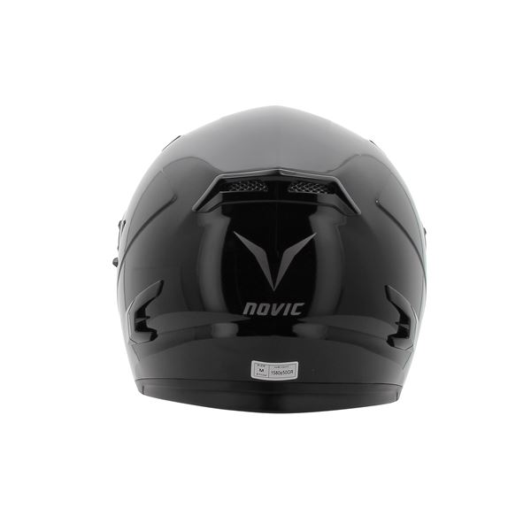 Casque moto intégral Rever noir brillant NOVIC taille 2XL