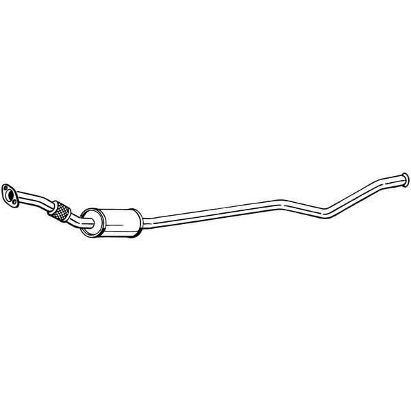 1 silencieux d'échappement intermédiaire Bosal 286453