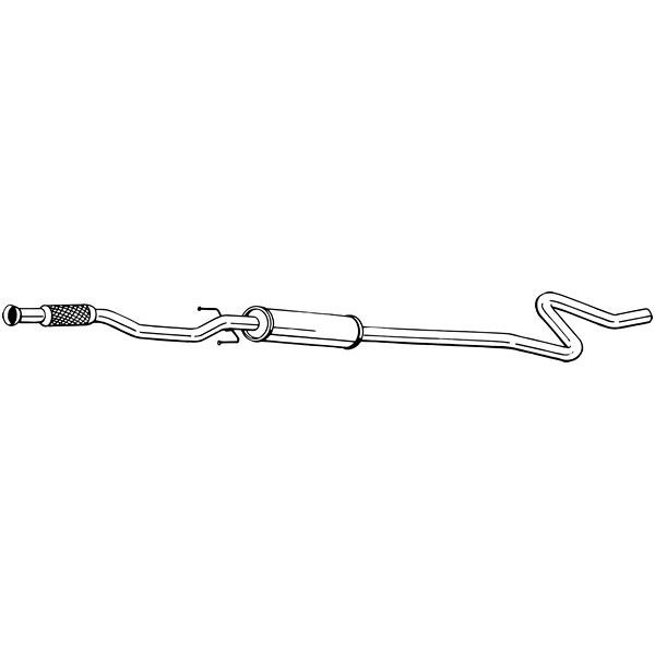 1 silencieux d'échappement intermédiaire Bosal 291039