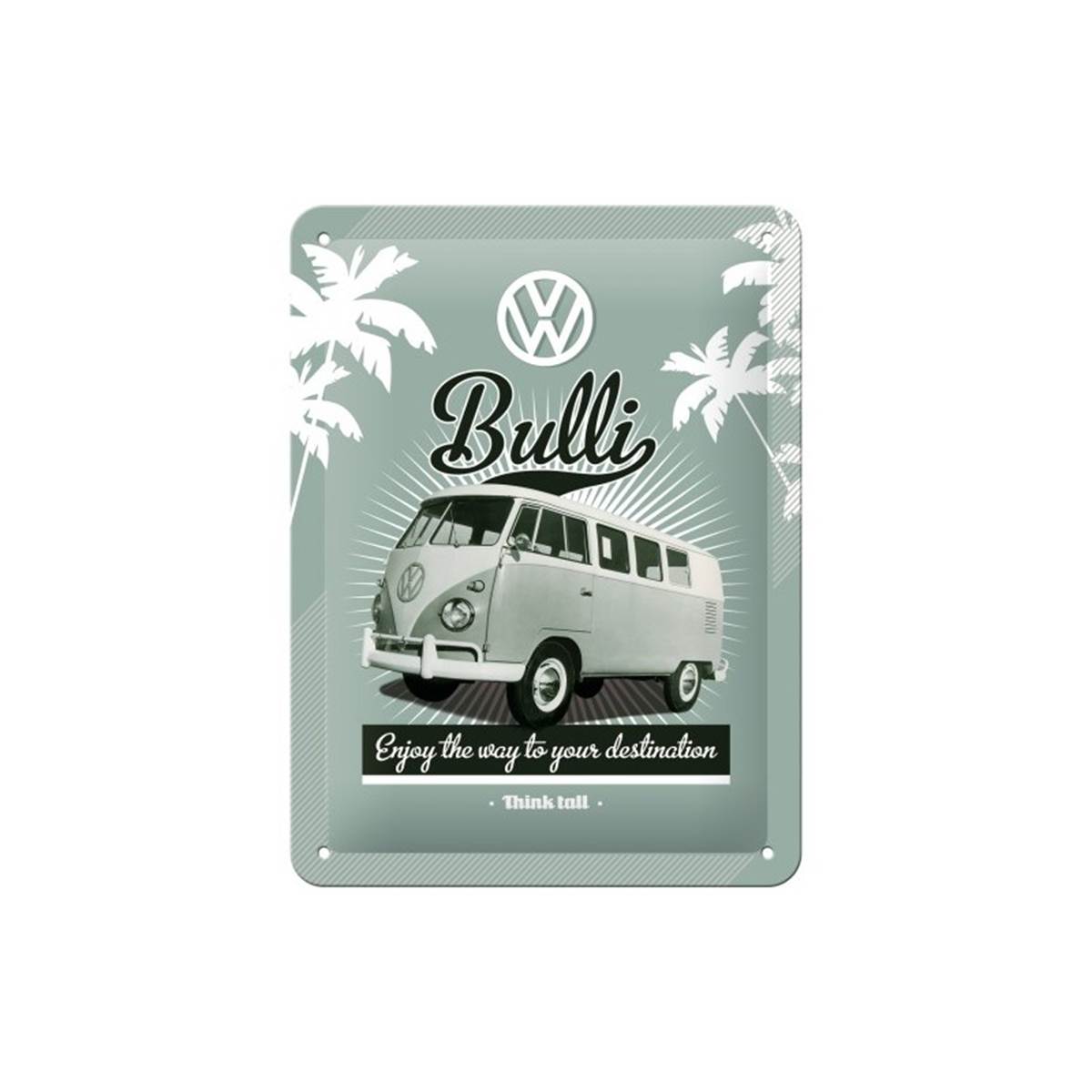 Plaque Métal 15x20 Cm Vw Bulli