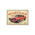 Carte postale métal Ford Mustang GT 1967 Red