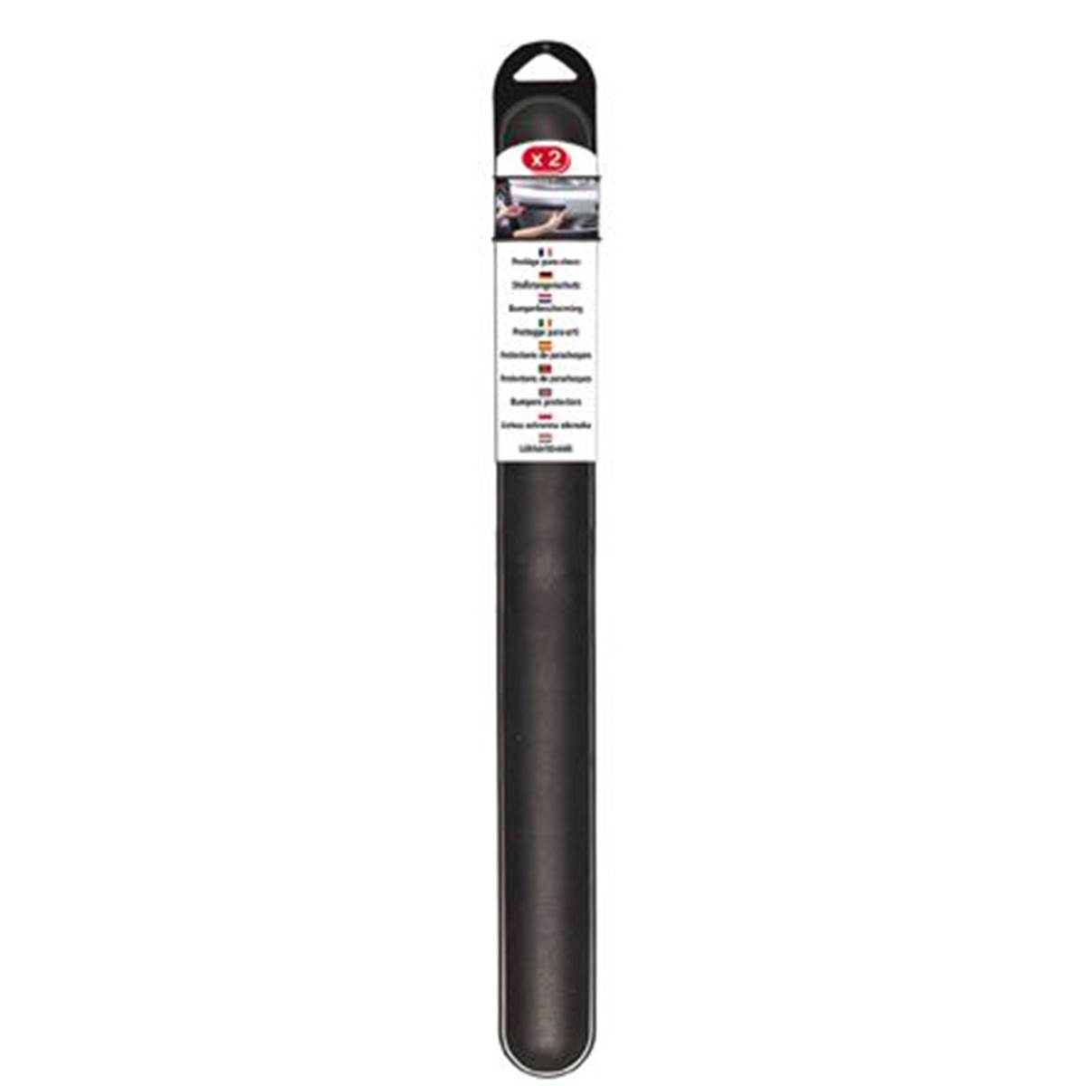 2 Protections de pare-chocs noires 51 cm