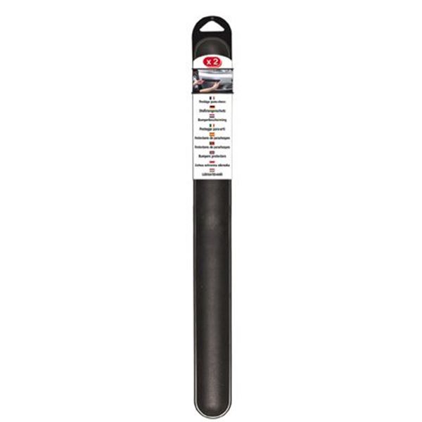 2 Protections de pare-chocs noires 51 cm