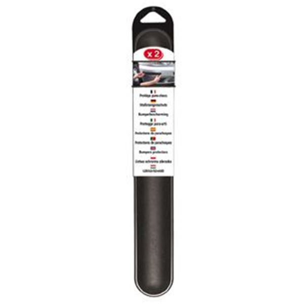 2 Protections de pare-chocs noires 37 cm