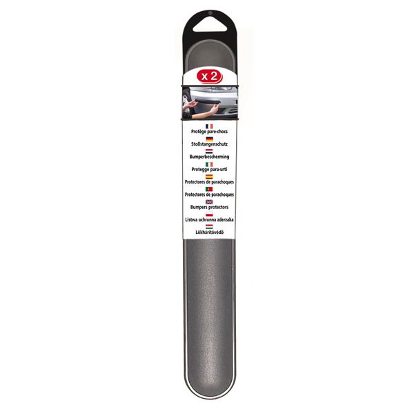 2 Protections de pare-chocs grises 37 cm