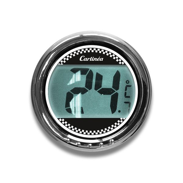 Thermomètre à aiguille fond blanc Carlinea - Feu Vert