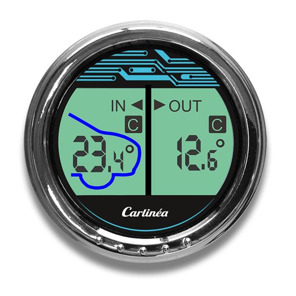 Mini thermomètre électronique numérique de voiture thermomètre intérieur  extérieur multifonction affichage de la température avec sonde