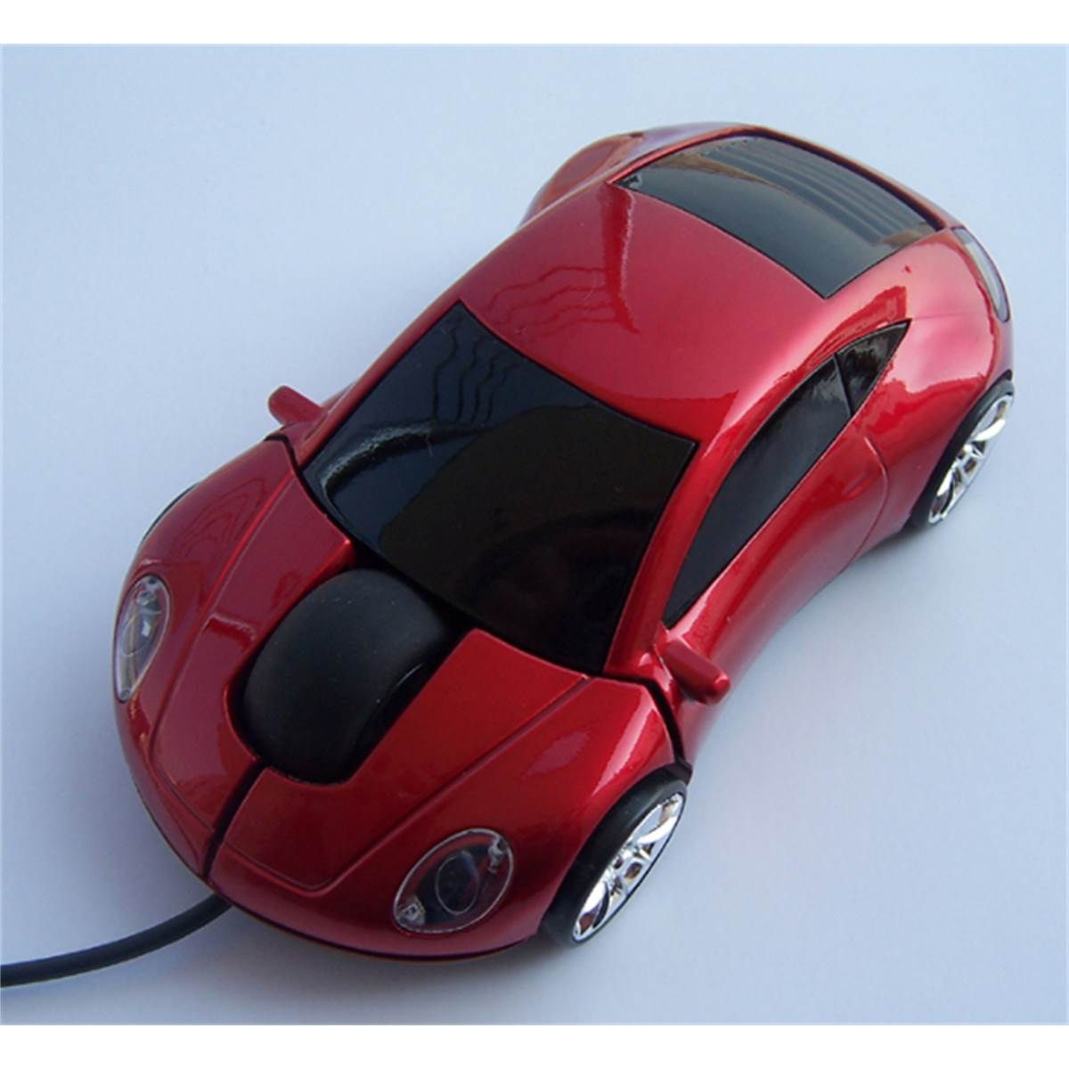 Souris optique filaire USB voiture rouge RD Innovation