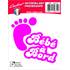 ADHESIF BEBE A BORD ROSE CADOX