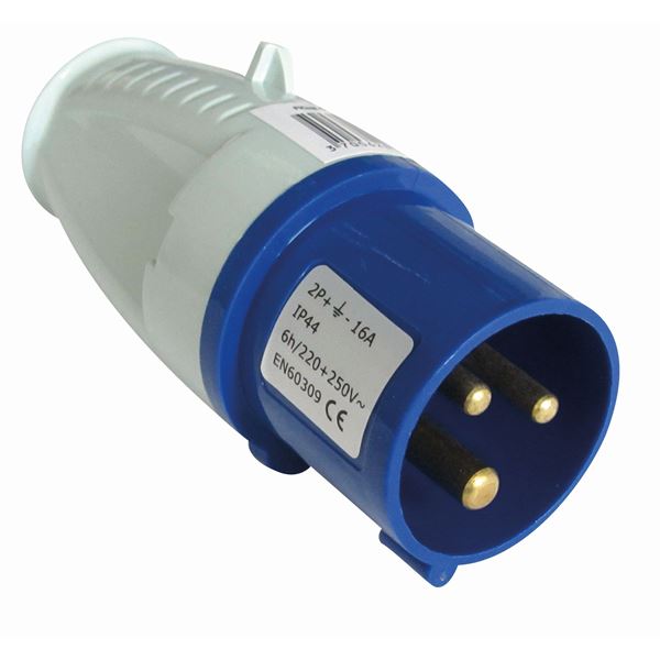 Fiche mâle CEE 17 tension 220V/ 16A pour camping-car Inovtech